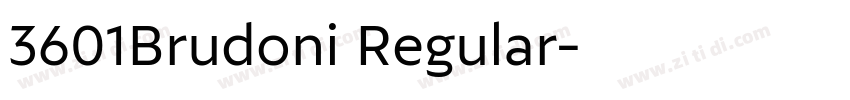 3601Brudoni Regular字体转换